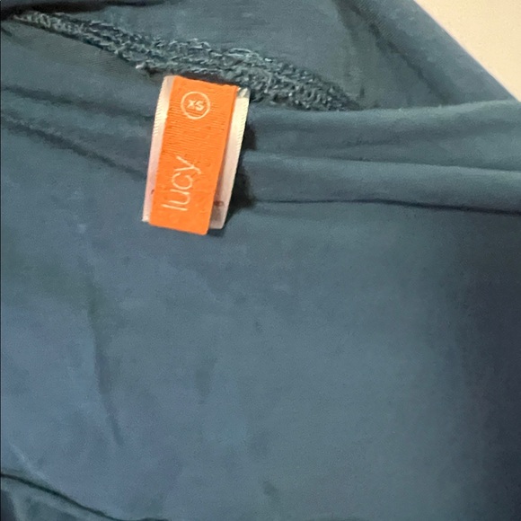 Lucy Dark Teal Flare Yoga Pants - Picture 4 of 4